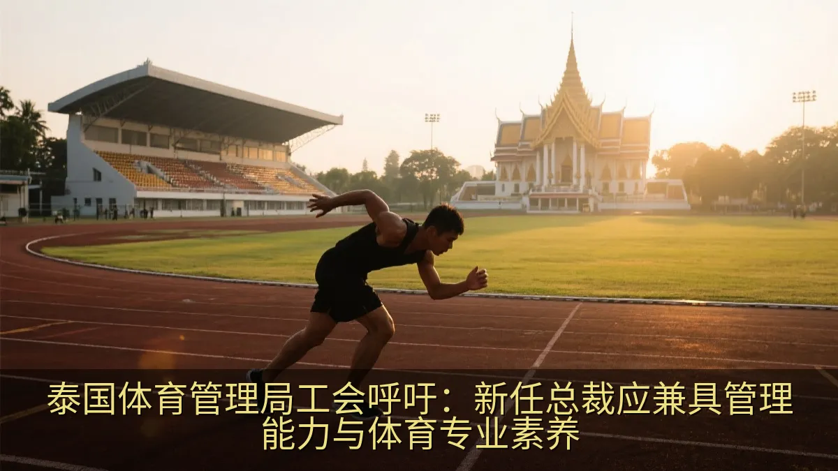 运动员在体育场训练